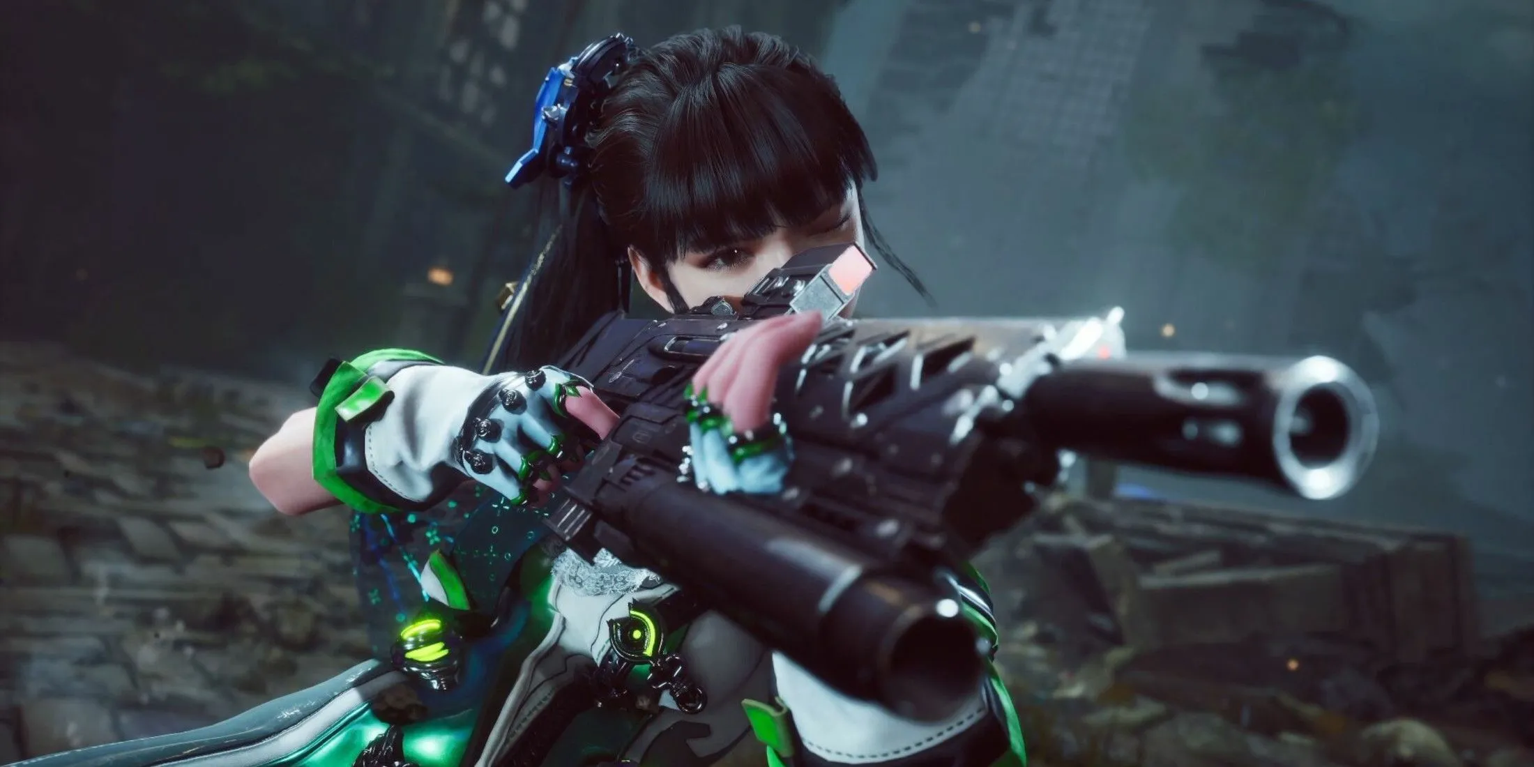 Nhân vật Eve của Stellar Blade với vũ khí, minh họa game độc quyền PlayStation