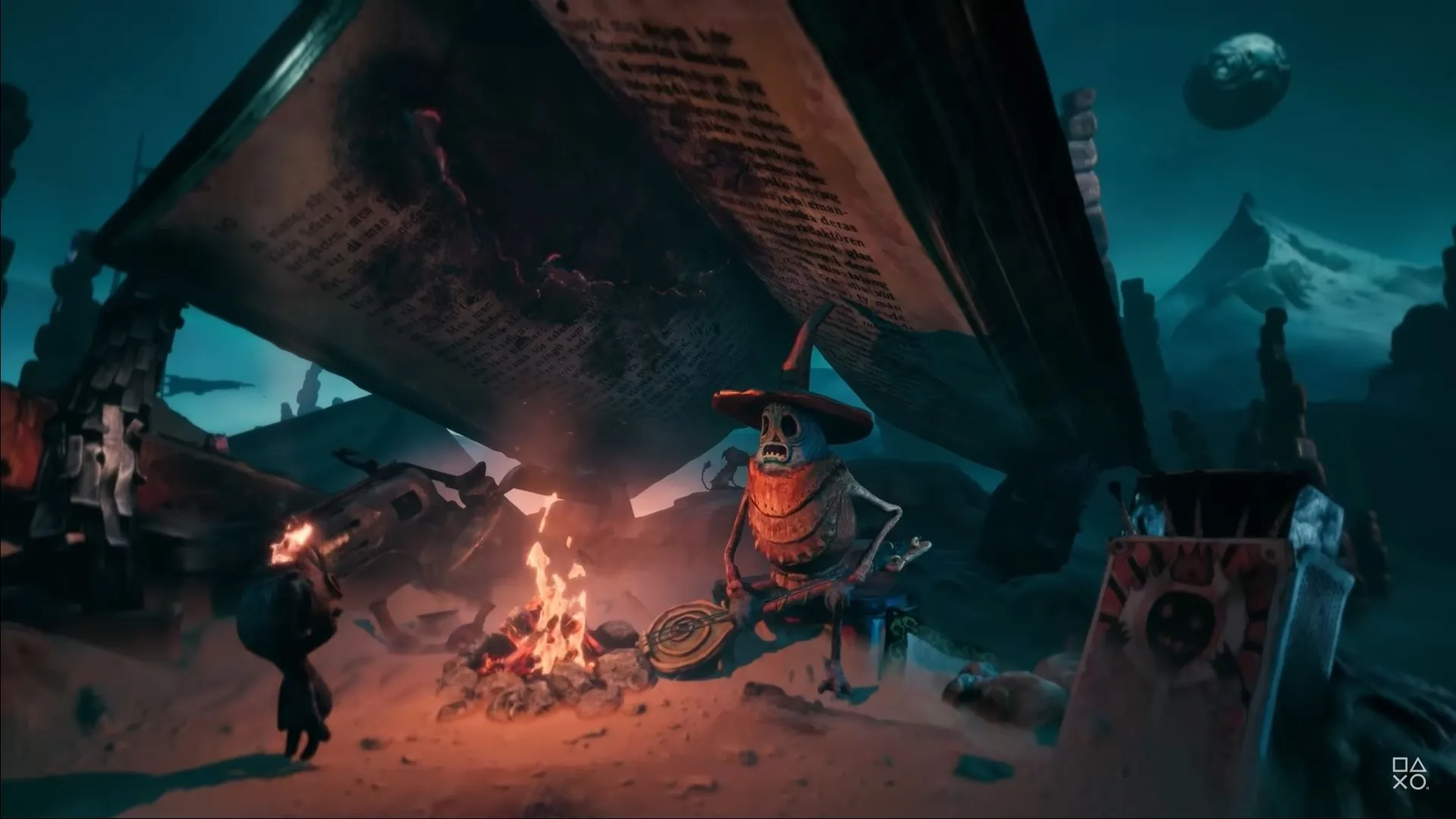 Nhân vật Potboy cầm đèn lồng trong game phiêu lưu kinh dị The Midnight Walk.