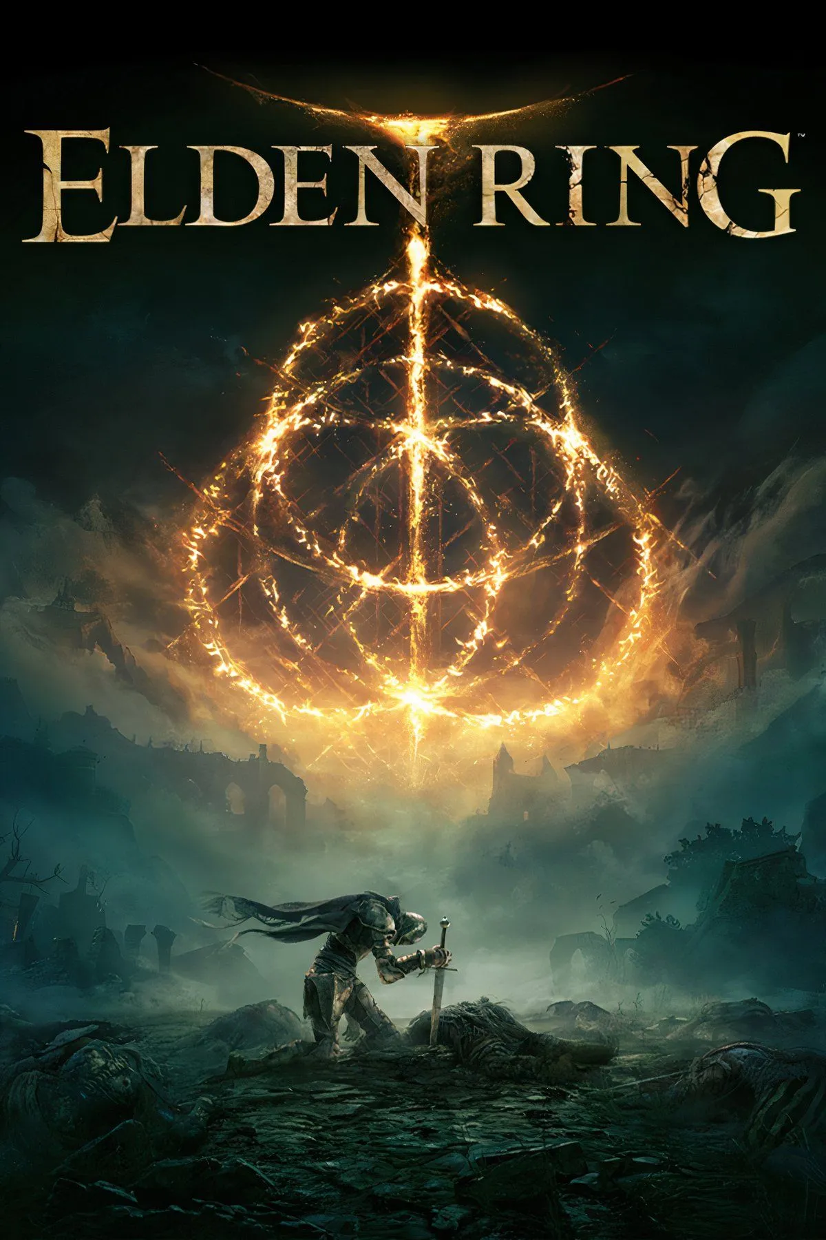 Nhân vật Tarnished cưỡi linh thú Torrent khám phá thế giới rộng lớn trong Elden Ring
