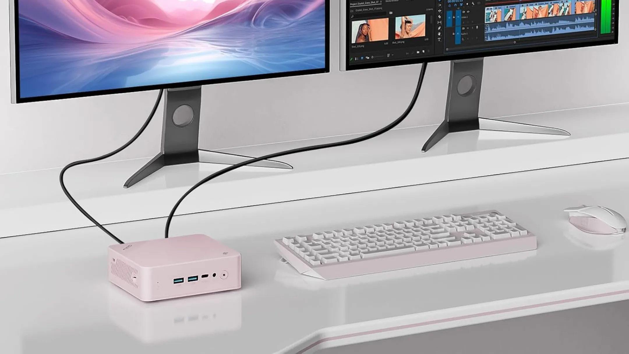 Nimo Mini PC với các cổng kết nối đa dạng và kích thước nhỏ gọn