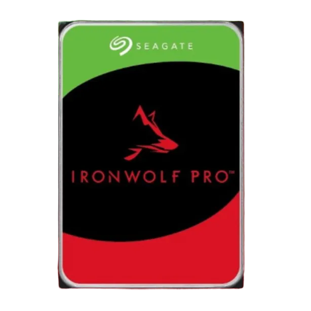 Ổ cứng chuyên dụng NAS Seagate IronWolf Pro, biểu tượng cho độ bền và hiệu suất cao trong các hệ thống lưu trữ mạng.