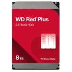 Ổ cứng NAS Western Digital WD Red Plus 8TB với nhãn hiệu rõ ràng trên nền trắng