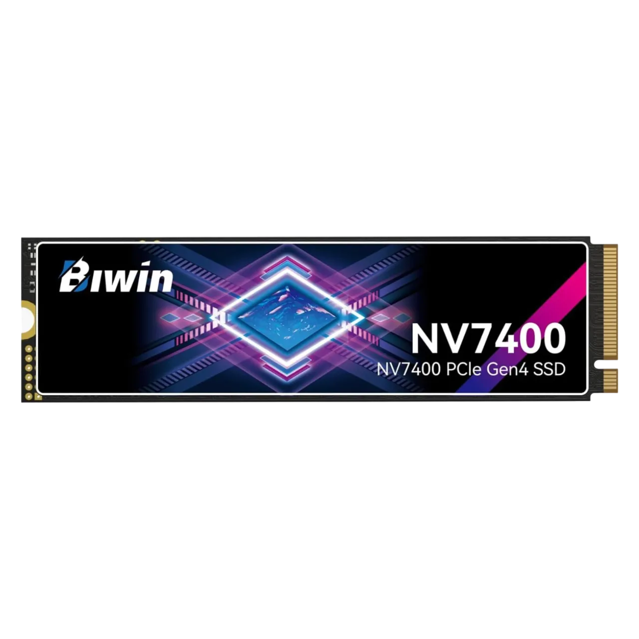 Ổ cứng SSD Black Opal NV7400 4TB M.2 được chiếu sáng từ phía sau, nổi bật thiết kế thanh lịch