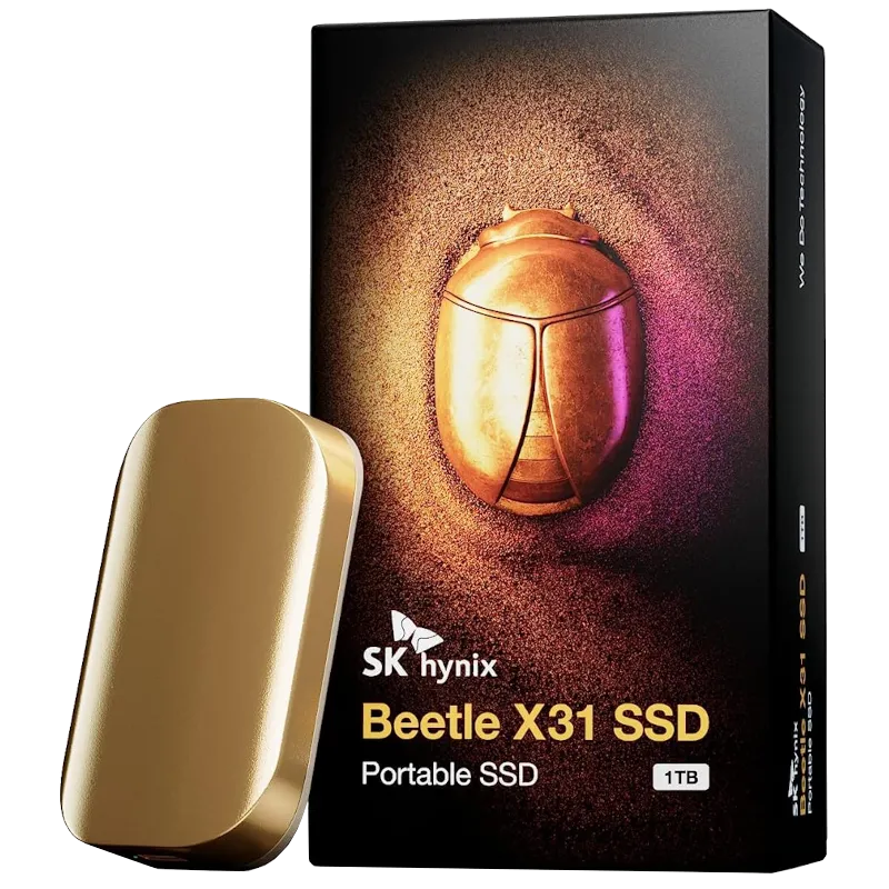 Ổ cứng SSD di động SK Hynix Beetle X31 màu vàng sang trọng