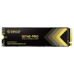 Ổ cứng SSD M.2 ORICO IG740PRO 2TB hiển thị thiết kế và logo sản phẩm.