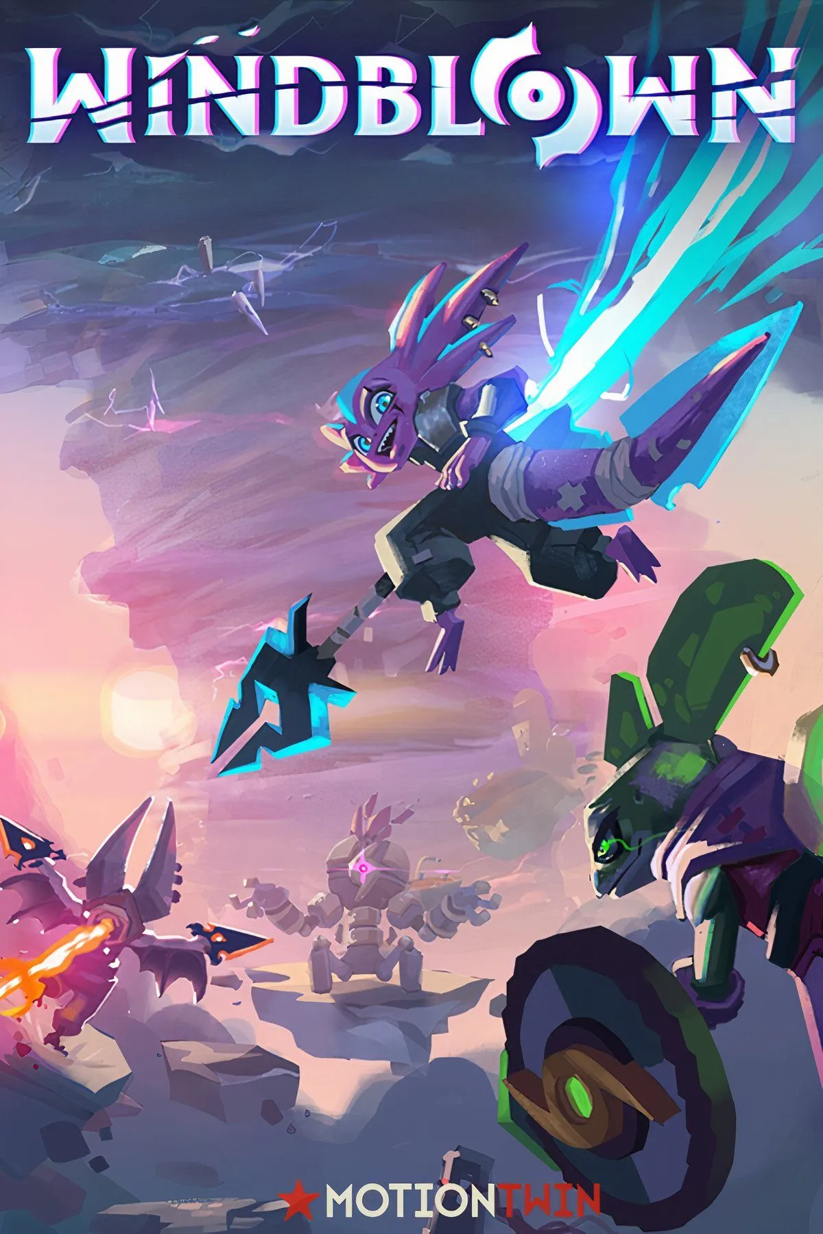 Phong cách đồ họa 3D isometric và những pha hành động nhanh trong game Windblown