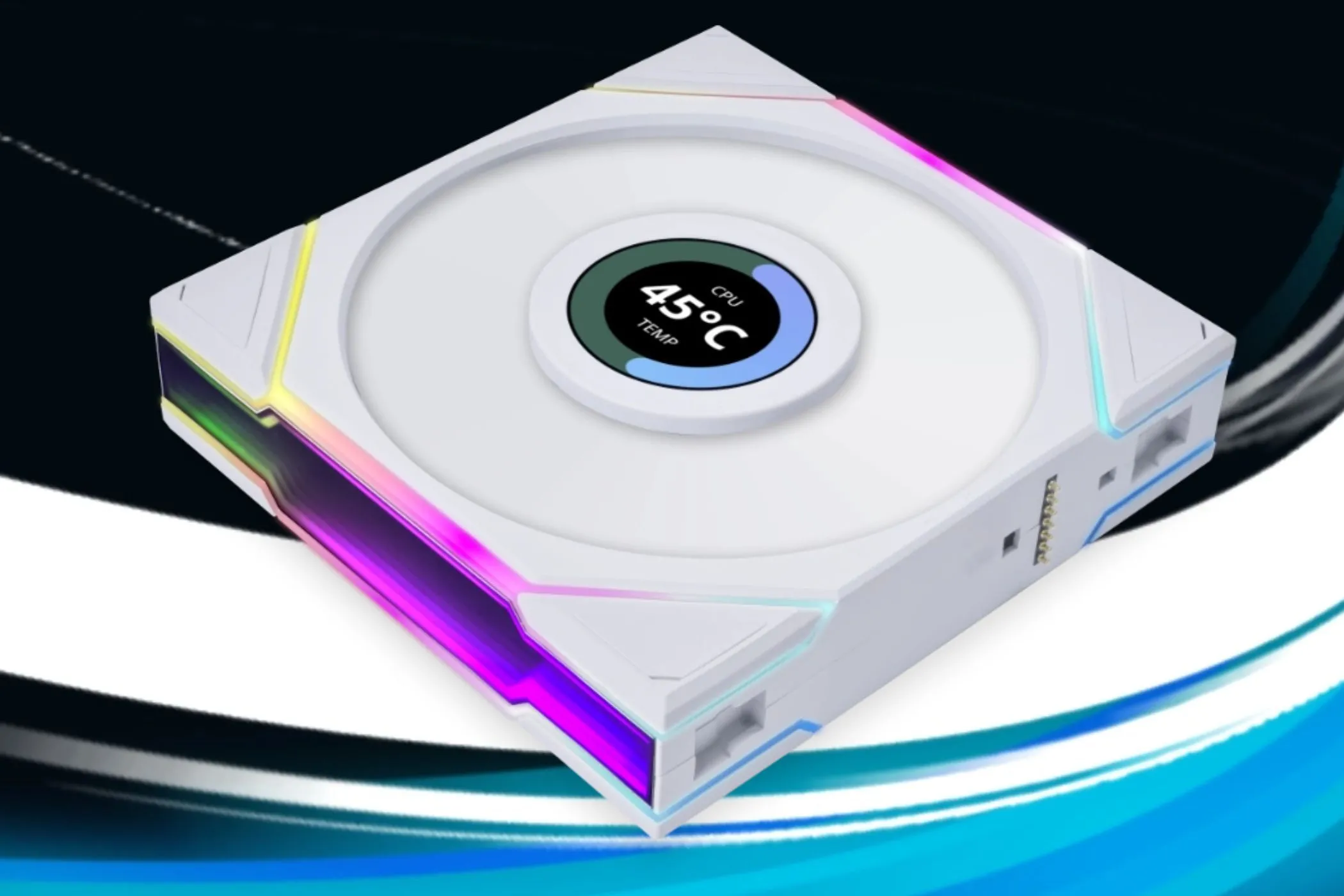 Quạt case Lian Li UNI FAN TL LCD với màn hình hiển thị thông số và hiệu ứng động