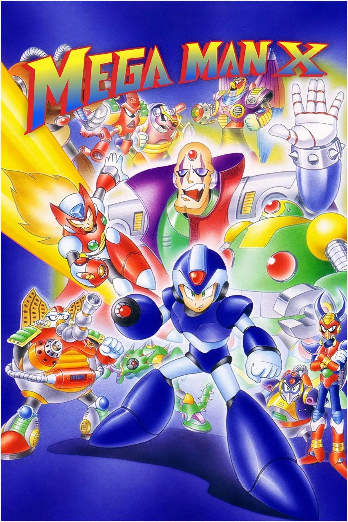 Robot khổng lồ Sigma trong Mega Man X tấn công người chơi bằng đạn và gai nhọn