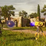 Robot trong game The Talos Principle, minh họa sự cần thiết của chuột để giải đố chính xác trên Nintendo Switch 2