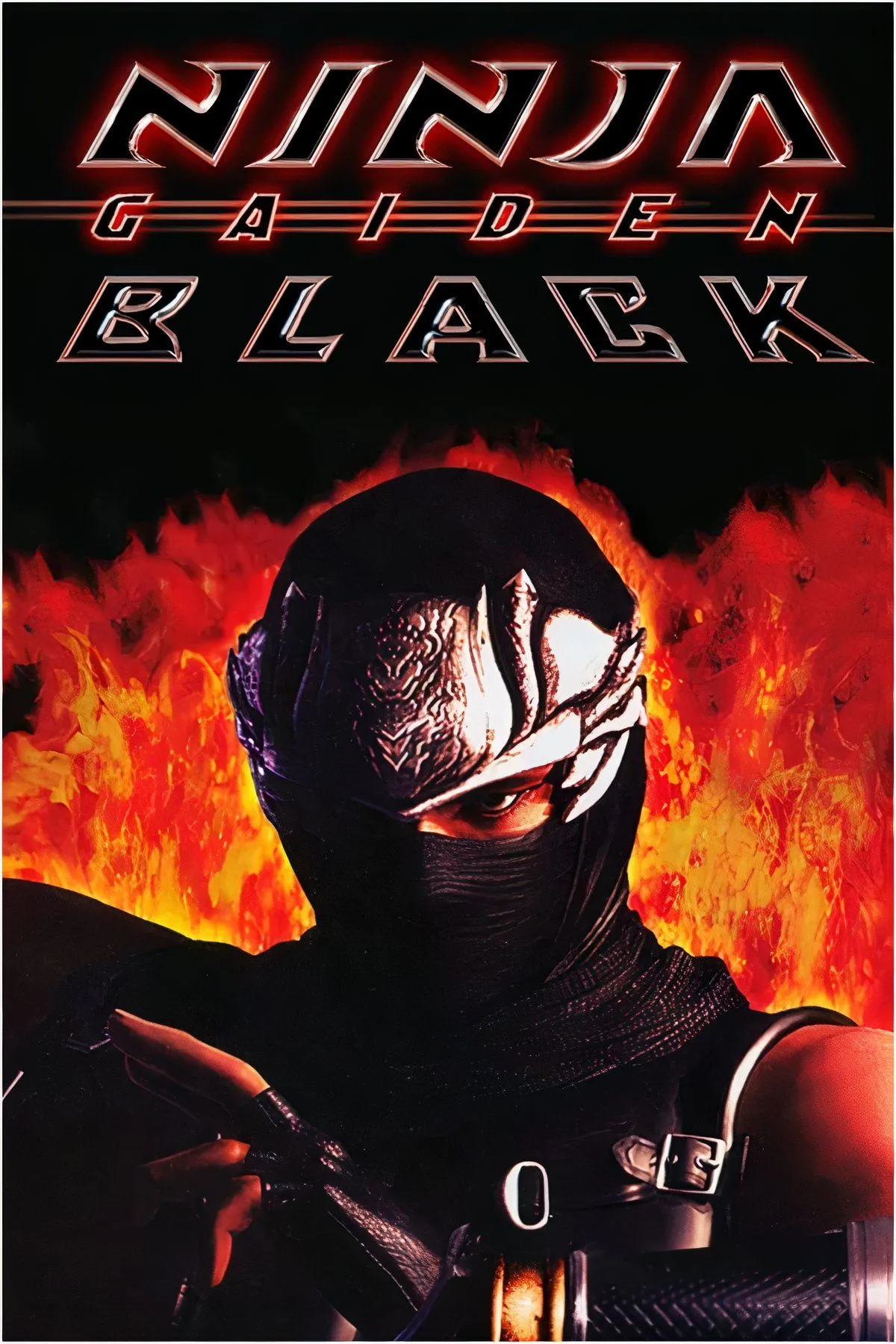 Ryu Hayabusa tung đòn tấn công trong game hành động Ninja Gaiden Black trên Xbox