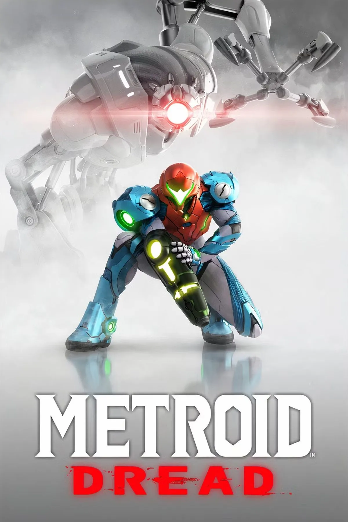Samus Aran trong Metroid Dread, tựa game hành động Metroidvania kinh điển trên Nintendo Switch, nơi người chơi đối mặt với boss Raven Beak đầy thử thách.
