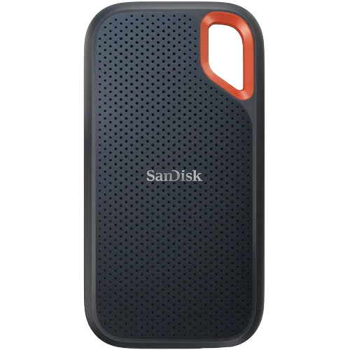 SanDisk Extreme Portable SSD 8TB màu đen, thiết kế nhỏ gọn bền bỉ