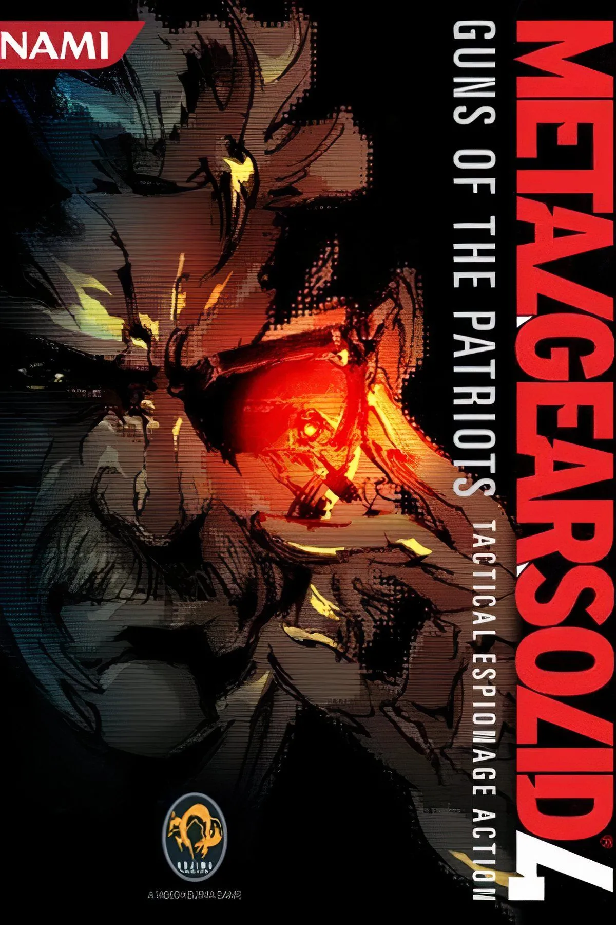 Solid Snake trong cảnh hành động của Metal Gear Solid 4 Guns of the Patriots trên PlayStation 3.