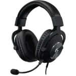 Tai nghe gaming Logitech G Pro X màu đen với thiết kế chuyên nghiệp.