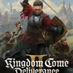 Tấm artwork bìa chính thức của game Kingdom Come Deliverance 2 với Henry, nhân vật chính, cưỡi ngựa trên chiến trường thời trung cổ.