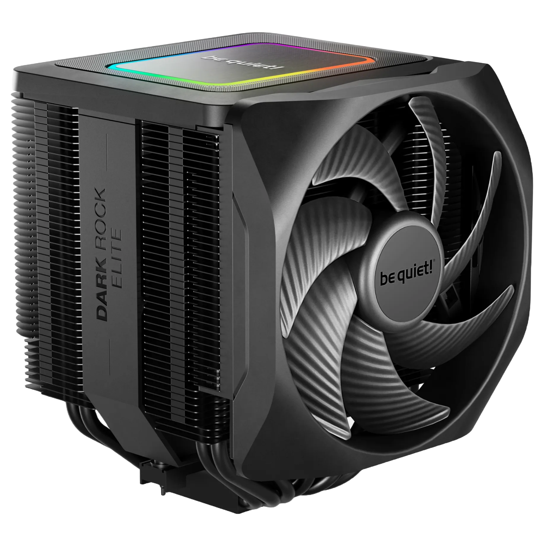 Tản nhiệt khí CPU be quiet! Dark Rock Elite màu đen với đèn RGB trên đỉnh
