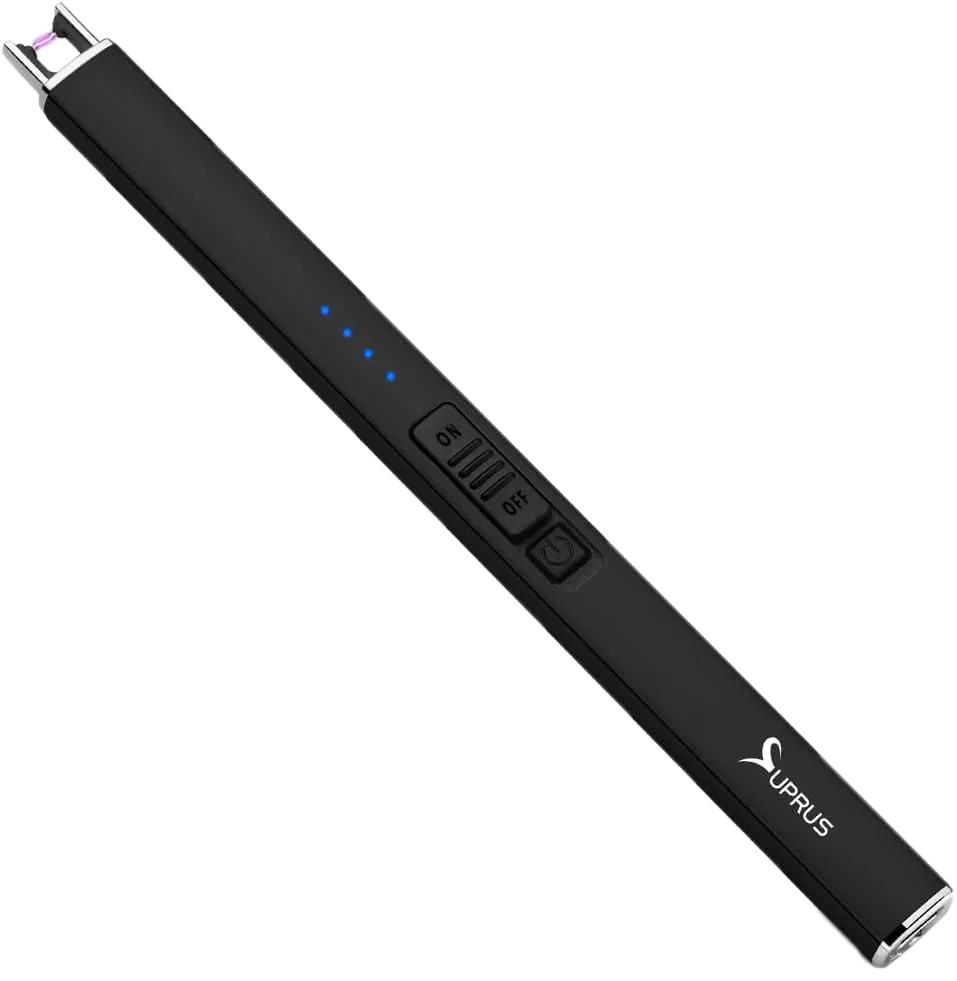 Thiết kế thanh mảnh của bật lửa điện SUPRUS sạc qua USB-C
