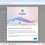 Thông báo hiển thị tính năng Copilot khả dụng trong OneDrive cho người dùng Microsoft 365