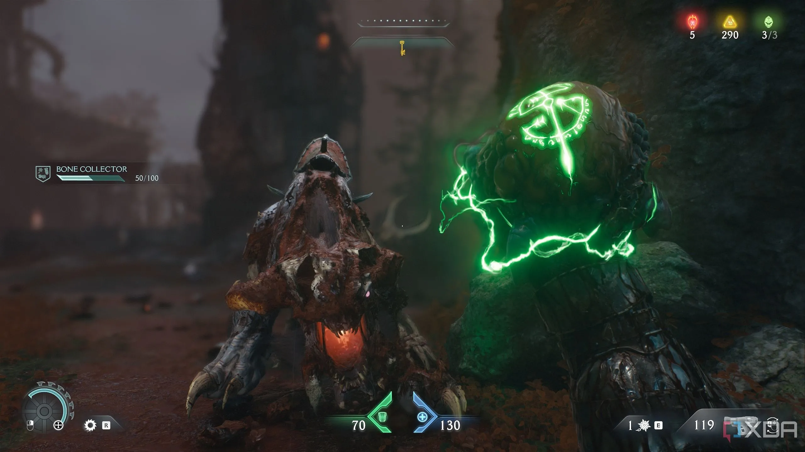 Tinh hoa quỷ dữ (Demonic Essence) tăng giáp trong Doom The Dark Ages, vật phẩm hữu ích cho Slayer.