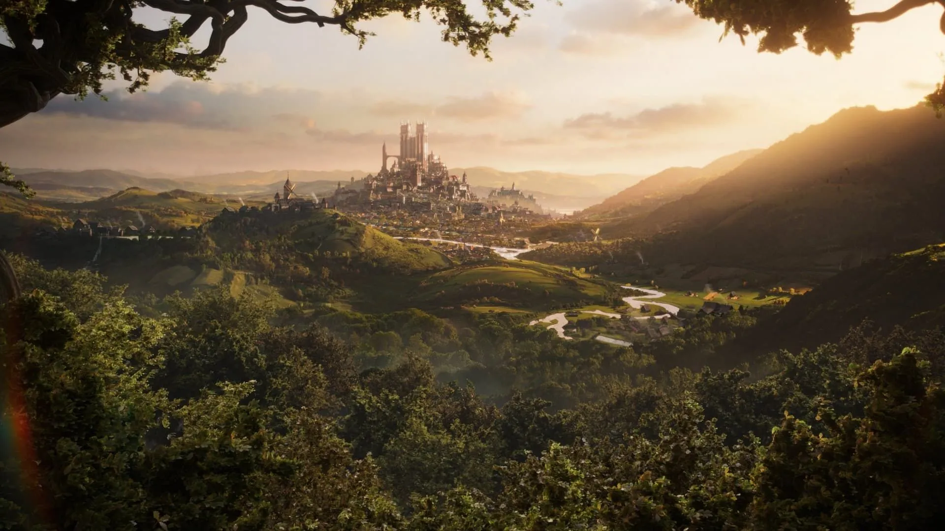 Toàn cảnh thành phố Bowerstone trong thế giới Albion rộng lớn của phiên bản Fable reboot.
