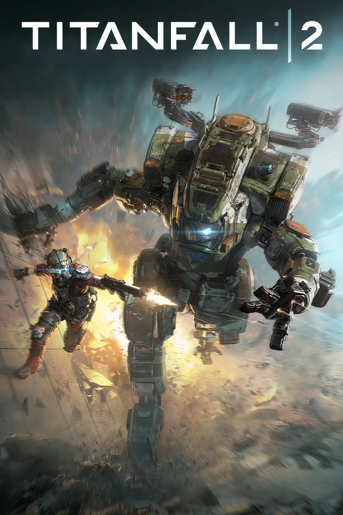 Tổng hợp các cảnh hành động trong Titanfall 2, bao gồm chiến đấu với mech và cận chiến nhịp độ nhanh