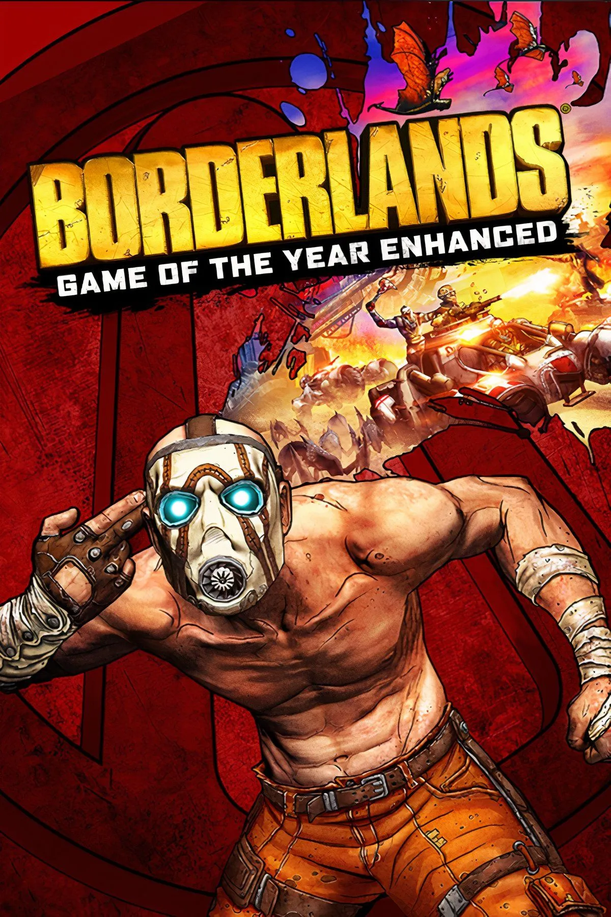 Tổng hợp hình ảnh từ game Borderlands, thể hiện phong cách đồ họa độc đáo và các cảnh hành động đậm chất looter-shooter.