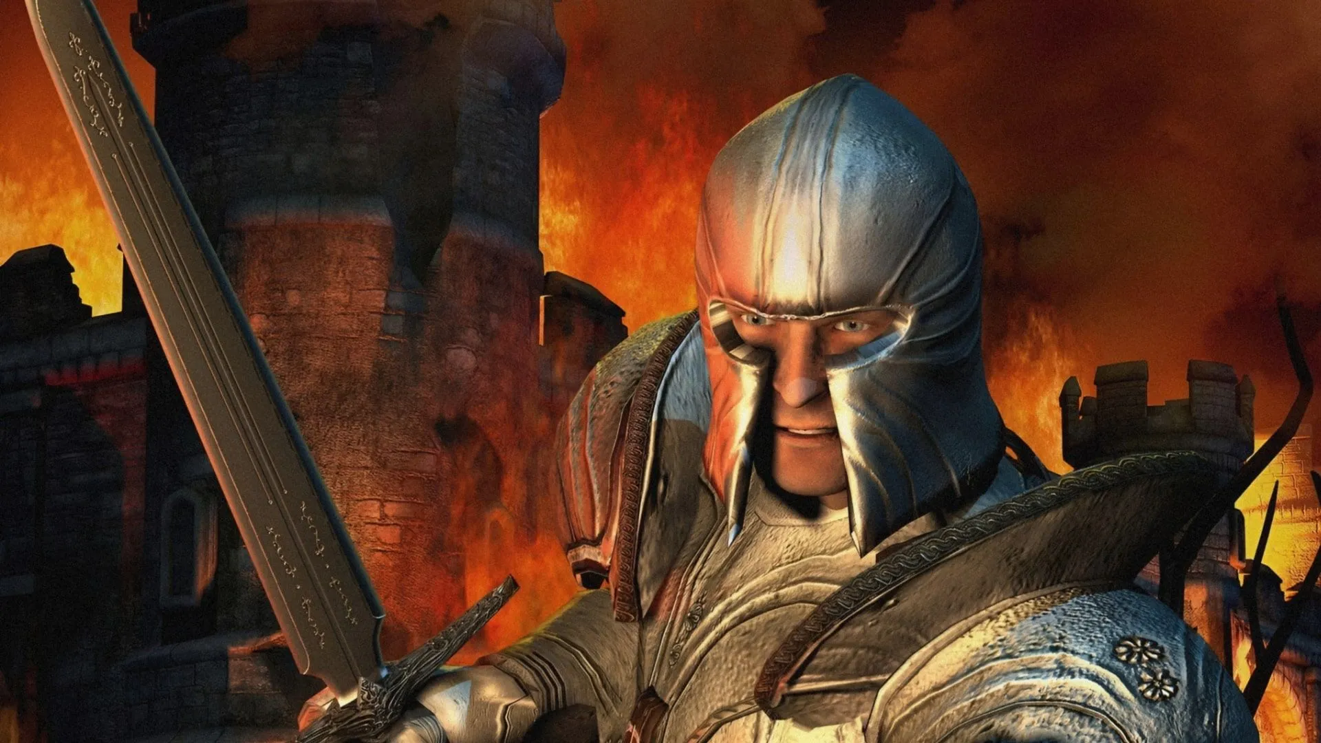 Tranh minh họa game The Elder Scrolls IV Oblivion, một trong những kiệt tác RPG của Bethesda.