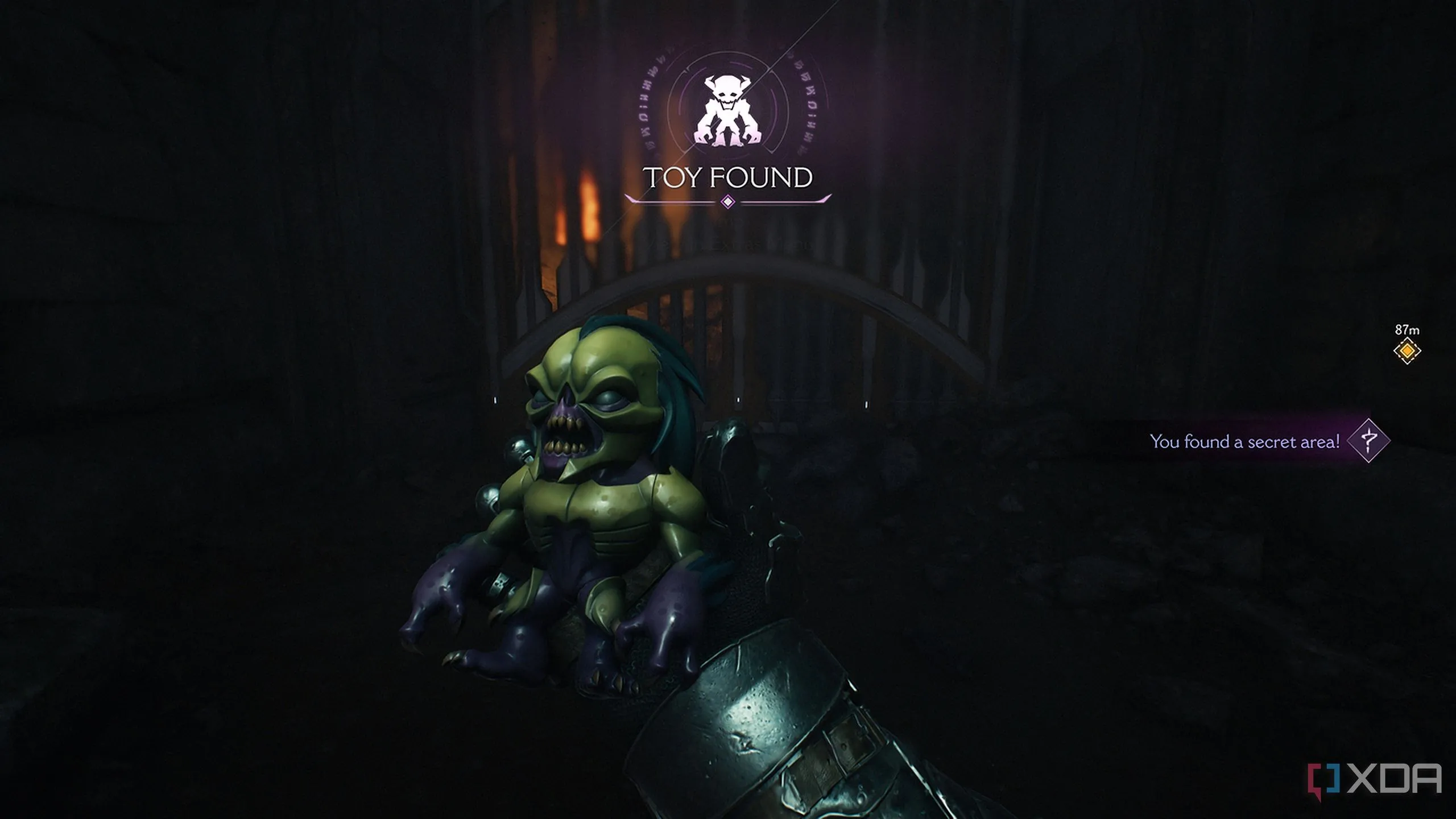 Vật phẩm đồ chơi Imp nhỏ bé với hình dáng quỷ trong Doom: The Dark Ages.