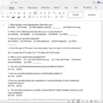 Ví dụ bảng câu hỏi khảo sát để nhập dữ liệu vào SPSS