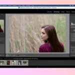 Xử lý ảnh RAW trong Lightroom trên laptop, với dữ liệu lưu trữ trên SSD di động Crucial X10 Pro, thể hiện hiệu suất làm việc cao